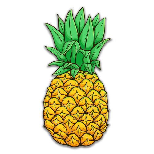 Best pineapple sticker - pineapple,