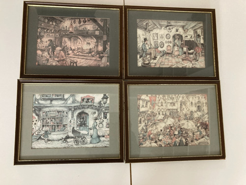 Anton pieck set - of, 4