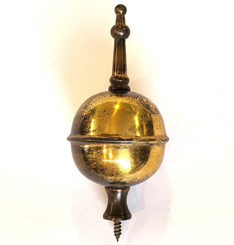 Spun brass ball spire finial - spun,