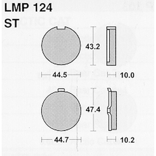 Brake pads athena - pads, for
