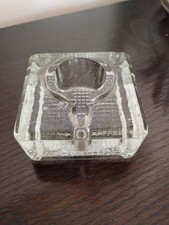 Vintage Glass Open Inkwell And