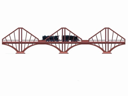 Gauge girder bridge - oo,