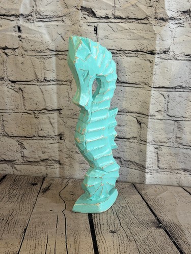 30cm green teal - teal, wooden