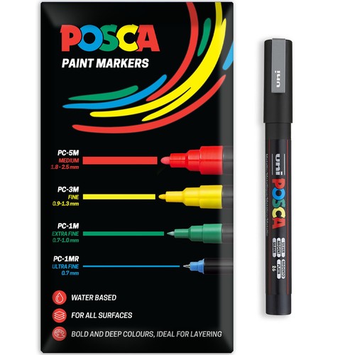 Posca paint marker pens 3m - paint,