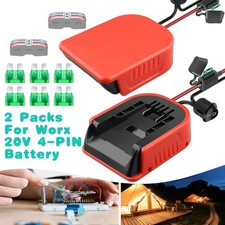 2Pcs Adapters for WORX 20V