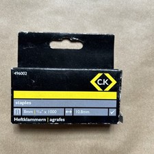 CK Tools Staples 10.5mm wide x 8mm deep Box Of 1000 - 496002