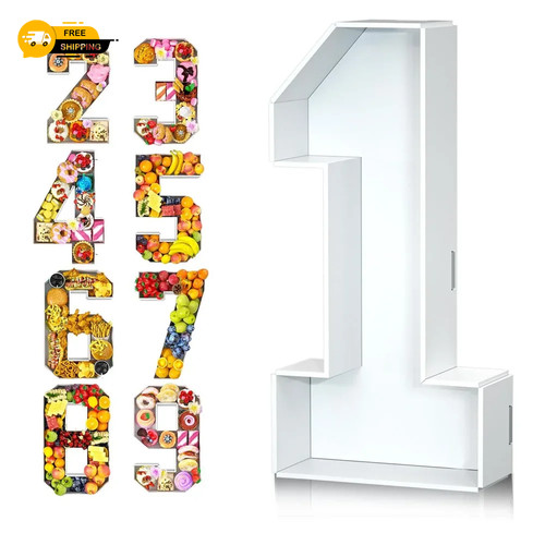 Fillable number candy box - candy,