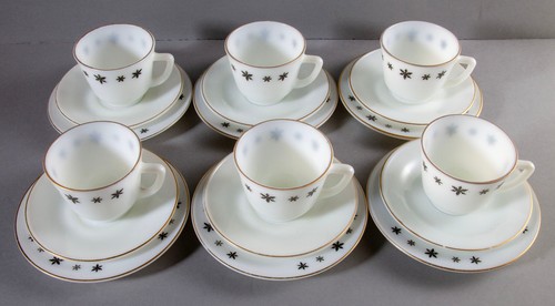 Vintage jaj pyrex gaiety - 6x,