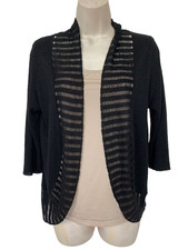 Minuet petite black cardigan