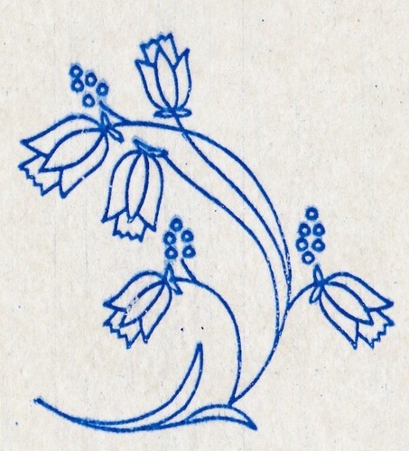 Vintage embroidery transfer - vintage,