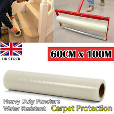 60CM X 100M Roll Self Adhesive Carpet Floor Protector Film Cover Protection Dust