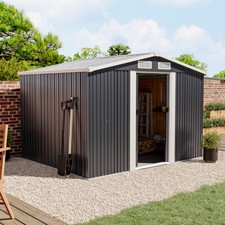 8X6FT Anthracite Metal Garden