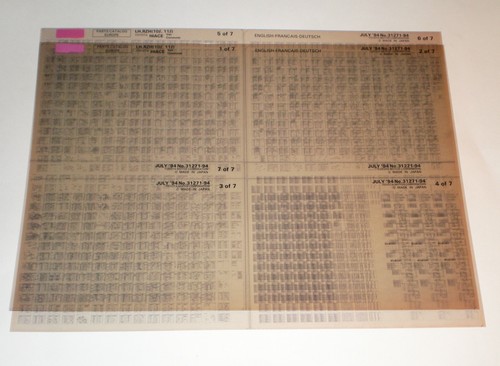 Microfiche spare parts catalog - spare,