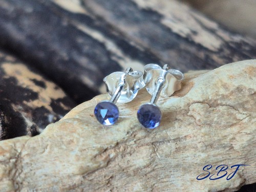 Iolite rose cut sterling
