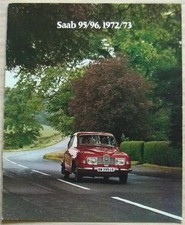 SAAB 95 V4 Estate & 96 V4 Saloon Car Sales Brochure 1972-73 Ref IN 19048