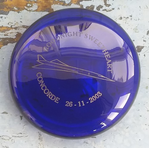 Concorde bristol blue glass - bristol,