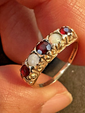 Antique style gold opal - gold,
