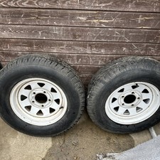 wheel & tyre 13"  5 stud,  compatible with Apache and Paxton trailers, wheel 13"