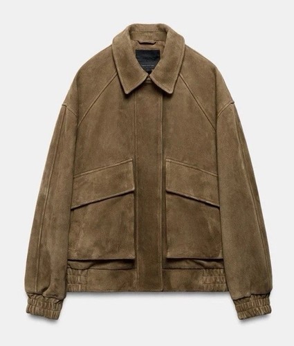 Bnwt zara suede leather jacket - zara,