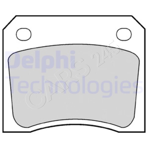 Disc brake pad set - brake, fits
