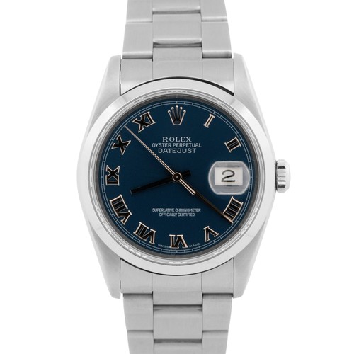 Rolex datejust 16200 blue - rolex,