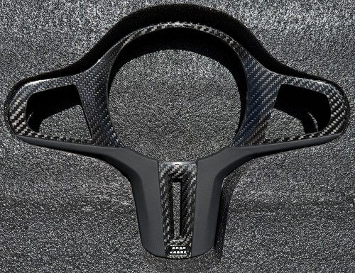 Carbon fibre steering wheel - carbon,