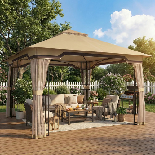 3x3 garden gazebo post - gazebo,