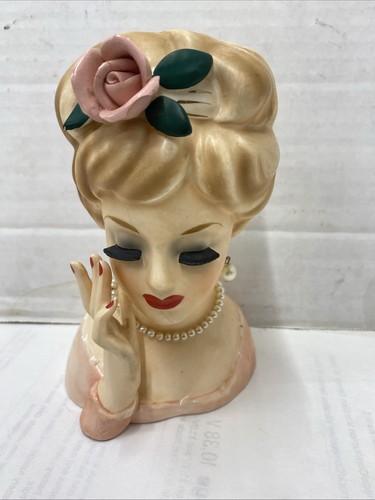 Vintage 1961 inarco lady head - lady,