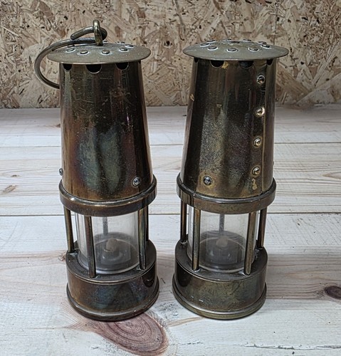 Pair vintage miniature brass - pair,