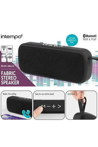 Intempo fabric stereo speaker - fabric,