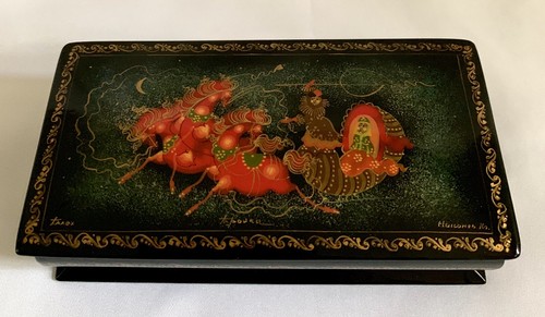 Vintage palekh signed hand - signed,