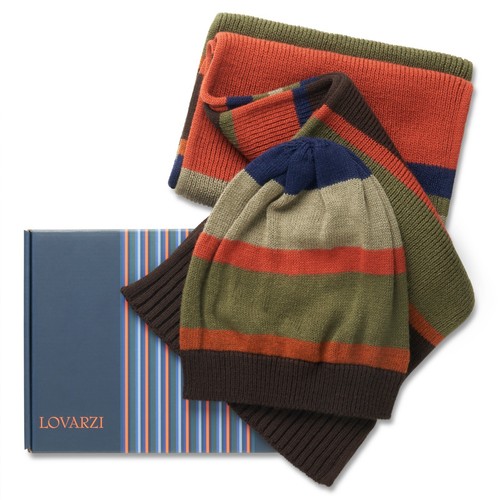 Mens scarf and hat set - and,