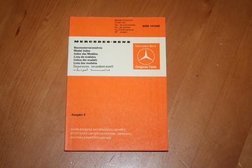 1985 mercedes benz model list - 1985,