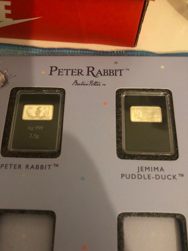 Silver 2x peter rabbit - silver,