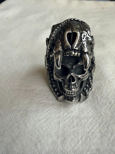 Men chunky skull - skull, serpent