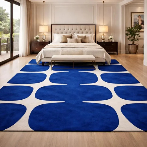 Hand tufted wool rug modern - wool,