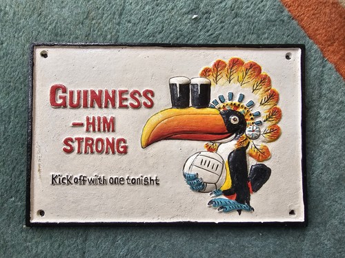 Guinness football cast iron - guinness,