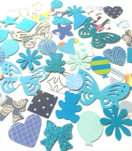Blue card mixed shapes - mixed,