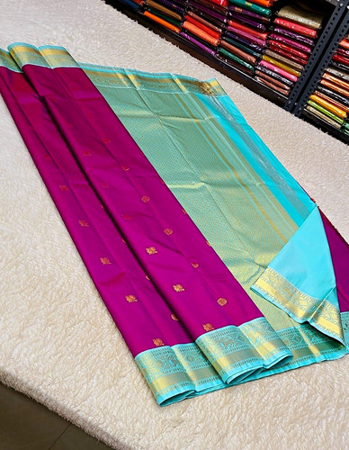 Women purple sari saree - women, silk
