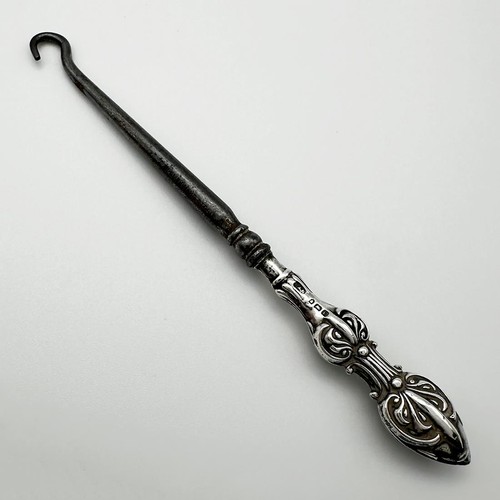 Antique button hook sterling - antique,