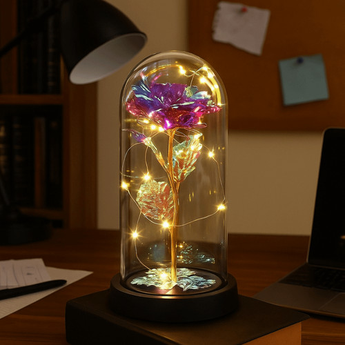 Light flower rose glass - up,