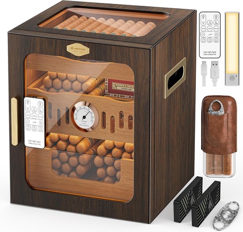 Cigar humidor led lit - cigar, led-lit