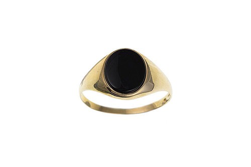 9ct gold hallmarked - 9ct, oval