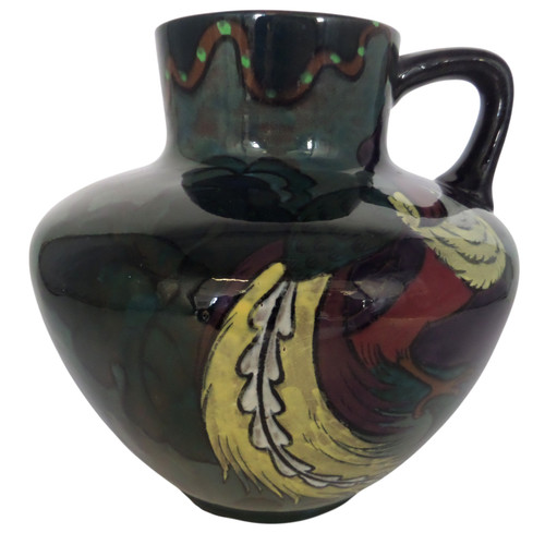 English art deco pottery jug - deco,