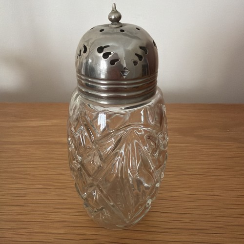 Vintage glass sugar shaker - shaker, /