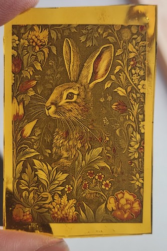 Stained glass rabbit kiln - glass,
