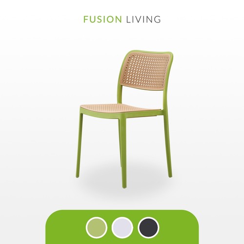 Plastic dining chair retro - plastic,