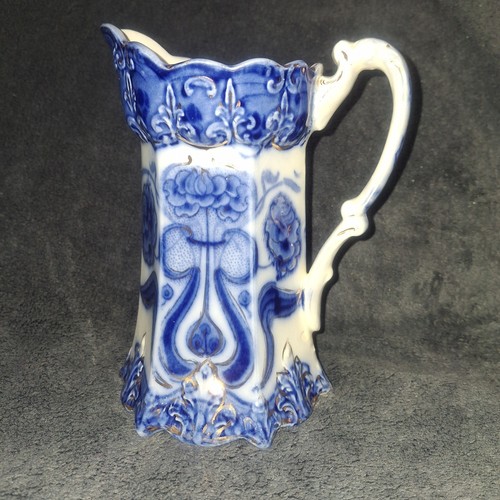 Blue decorative jug high - jug,