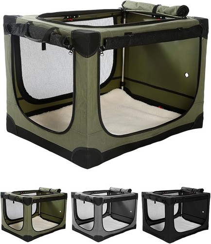 Collapsible travel dog - collapsible, crate