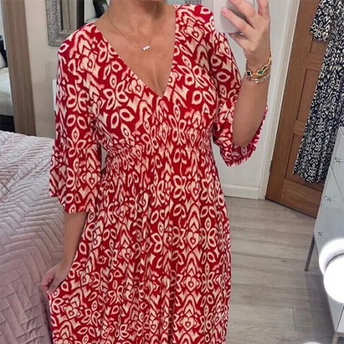 Summer neck dress womens - neck,